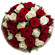 букет из красных и белых роз. Франция