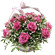 букет из розовых роз с гипсофилой. Франция