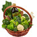 Продуктовая корзина с овощами и зеленью. Румыния